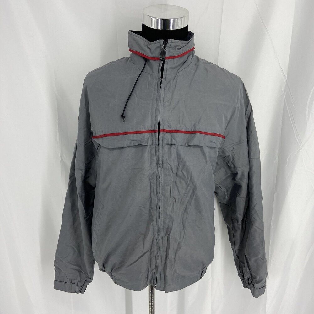 Pacific Trail Jacket Adult Large Mens L Coat Ripstop Lined Hooded Stoway Gray